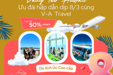 |HẤP DẪN| Giảm 50% daily tour Úc nhân dịp quốc tế phụ nữ 8-3