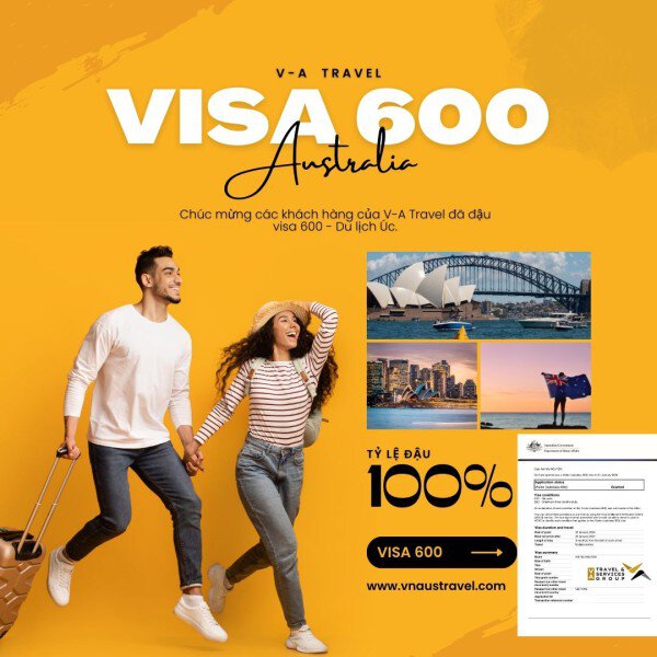 [Quá đỉnh] Đậu Visa 600 du lịch Úc 100% cùng V-A  Travel cho đoàn khách tại TP HCM